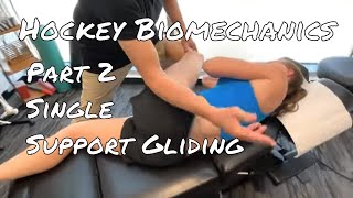 Hockey Biomechanics Part 2 Single Support Gliding [upl. by Edyth]