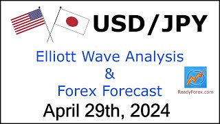 USD JPY Elliott Wave Analysis  Forex Forecast  April 29 2024  USDJPY Analysis Today [upl. by Idel]