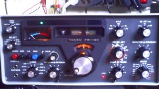 Yaesu FL101 FR101 einpfeifen set up frequency and tune up both machines [upl. by Bobbi]