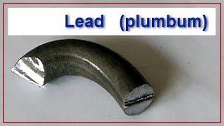 lead  plumbum properties density melting point [upl. by Enerehs542]