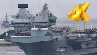 4K英国空母打撃群 F35B満載のイギリス海軍HMSクイーン・エリザベスが横須賀入港 [upl. by Egroj]