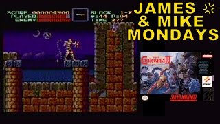 Super Castlevania IV SNES Video Game Part 1  James amp Mike Mondays [upl. by Groos411]