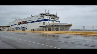 Brittany Ferries Galicia Santander to Portsmouth Jan 2023 Storm Gerard bayofbiscay brittanyferries [upl. by Ayote]