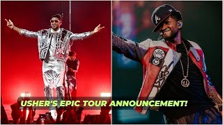 Ushers Epic Tour Announcement Past Present Future Tour Unveiled  Album Drop amp Super Bowl Gig [upl. by Erna96]