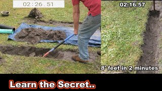 Fastest Way to Dig a Trench  Never get Tired Again [upl. by Madelyn837]