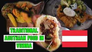 Eating Traditional Austrian Food In Vienna Food Vlog  Schnitzel Dumplings And Much More [upl. by Airamat]