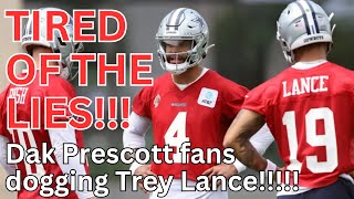 Tired Of The Lies Dak Prescott Fans Are Now Dogging Trey Lance [upl. by Sirromaj]