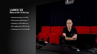 Anslut LUMIX S5 via USB till OBS Studio Swedish [upl. by Onitnevuj]