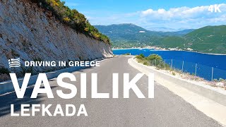 Road from Porto Katsiki to Vasiliki Lefkada 🇬🇷 Greece 4K [upl. by Wong]