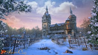 Victorian Era Winter Manor  Relaxing Snowstorm Ambience [upl. by Ardehs812]