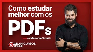 Como estudar melhor com os PDFs com Prof Fernando Mesquita [upl. by Nisen]