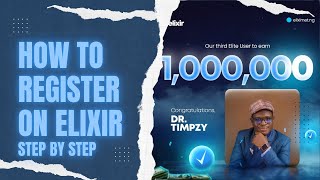 How To Register On Elixir Full Video Step By Step [upl. by Geffner462]