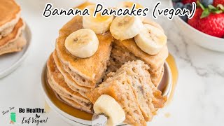 Vegan Banana Pancakes no eggs dairy free [upl. by Ailliw]