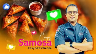 Crispy Spinach amp Mushroom Samosay  پالک اور مشروم کے سموسے  Recipe by Chef Shahid [upl. by Asserak31]