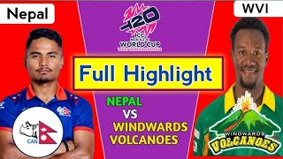 Highlight  Nepal VS Windward Islands T20 Crickets  Full Highlight  Windwards Vs Nepal Highlight [upl. by Mallen755]