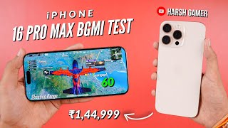 iPhone 16 Pro Max Bgmi Test Heating amp Battery Test  Gaming Beast 💪 [upl. by Felicie909]