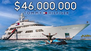 We Stayed on Tommy Hilfigers 46000000 Mega Yacht [upl. by Haelahk434]