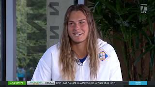 Aryna Sabalenka On Court Interview After Match vs Peyton Stearns ꟾ Indian Wells 2024 [upl. by Luella376]