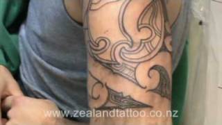 Maori Tattoo in New Zealand from Start to Finish [upl. by Ahsakat951]