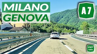 A7  MILANO  GENOVA  Autostrada dei Giovi  percorso completo [upl. by Oiralih]