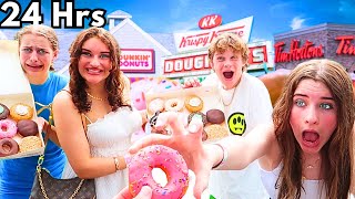 EATING ONLY DONUTS FOR 24HRS wNorris Nuts [upl. by Donegan]