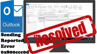 How to resolve outlook send receive error quotsending reported error 0x800ccc0dquot [upl. by Quinton]