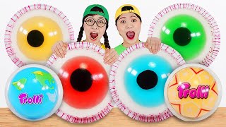 Eyeball Jelly Earth Jelly Mukbang 눈알젤리 지구젤리 먹방 모음 DONA 도나 [upl. by Anitreb669]