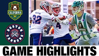 California Redwoods vs Boston Cannons Highlights  2024 Premier Lacrosse League  PLL Highlights [upl. by Repsaj]