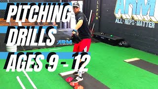 Youth Baseball Pitching Drills for 912 Years Old [upl. by Laucsap]