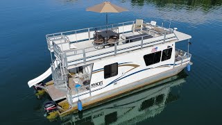 2004 Myacht 12 x 35 Pontoon Houseboat on Norris Lake TN  SOLD [upl. by Olim791]