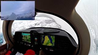 DA62 Winter Landing Narsarsuaq Greenland  Circle To Land 2K [upl. by Samled]