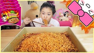 4X SPICY MALA FIRE NOODLE CHALLENGE [upl. by Efron26]