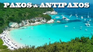 PAXOS amp ANTIPAXOS  Greece  le spiagge più belle [upl. by Valerlan]