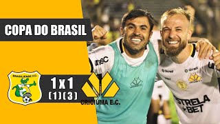 BRASILIENSE 1 1 X 3 1 CRICIÚMA  GOLS E PÊNALTIS  COPA DO BRASIL 2024 [upl. by Serg]