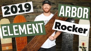 2019 Arbor Element Rocker Snowboard Review [upl. by Boser]