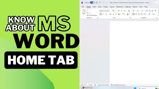 Ms word course part 1  Home tab  AJ TECHNOLOGY [upl. by Ennaeirrac]