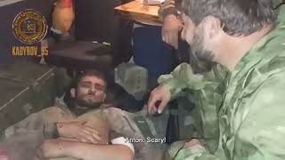 WAR IN UKRAINE Chechen Strongman Kadyrov Posts Warning From Ukrainian Hostage [upl. by Humfrid391]