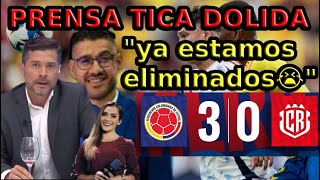 Costa Rica goleada Prensa Tica reacciona Copa America 2024 CR 03 COL [upl. by Nirtiak513]