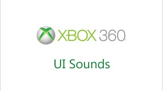 All Xbox 360 UI Sounds [upl. by Halyak]