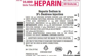 Heparin infusion find mlhr DO uhr SH uml [upl. by Mamie]