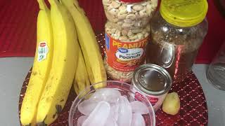 How To Make Banana 🍌 Smoothie Ghanaian Recipe [upl. by Raouf]