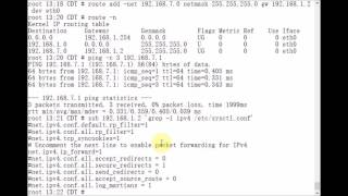 GNULinux  Adding a Static Route using the route Command ie TCPIP [upl. by Ertha]