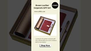 FlaskDiaryPenCorporate Gift Setsgenuineleatherfashionhandicraftleatherleatherqualitysale [upl. by Eirelam]