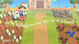 continuing on my new island with new villagers part 5  animal crossing new horizons [upl. by Sylvester534]