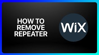 How To Remove Repeater From Wix Tutorial [upl. by Ahsya]