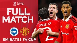 FULL MATCH  Brighton v Manchester United  SemiFinal  Emirates FA Cup 202223 [upl. by Sibeal]