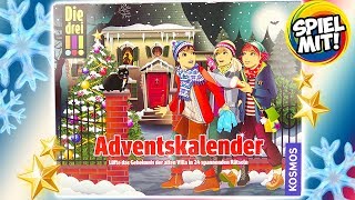 DREI AUSRUFEZEICHEN Adventskalender 2018  Kniffligen Detektiv Fall lösen mit 24 spannenden Rätseln [upl. by Moishe]