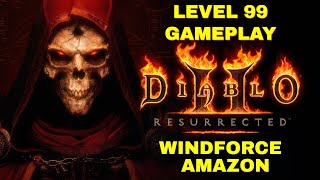 Diablo 2 Resurrected  Level 99 Windforce Amazon  Andariel Hell Difficulty  3440x1440 [upl. by Ikim604]