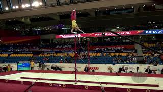 CALVO MORENO Jossimar Orlando COL  2018 Artistic Worlds Doha QAT  Qualif Horizontal Bar [upl. by Yevrah773]