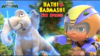 Khatrnak Hathi Vs Vir Fight  New Episode Of Vir The Robot Boy  Hathi Ki Badmashi EP01  S04E01 [upl. by Htes707]